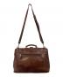 Herz (ヘルツ) レザー ソフトダレスバッグ ブラウン：7000円