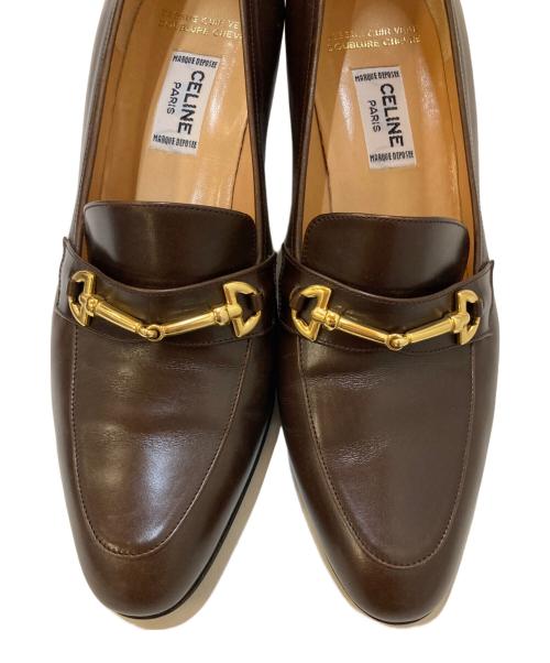 CELINE（セリーヌ）CELINE (セリーヌ) ビットヒールローファー ブラウン サイズ:35 1/2の古着・服飾アイテム