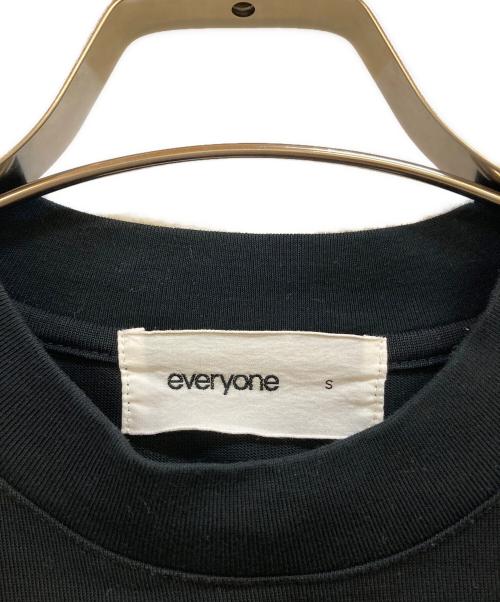 everyone（エブリワン）everyone (エブリワン) cotton s/s t-shirt ブラック サイズ:Sの古着・服飾アイテム
