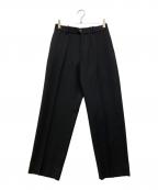 MARKWAREマーカウェア）の古着「FLAT FRONT TROUSERS」｜ブラック