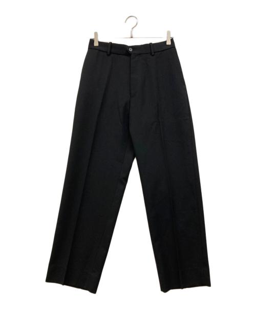 MARKWARE（マーカウェア）MARKWARE (マーカウェア) FLAT FRONT TROUSERS ブラック サイズ:2の古着・服飾アイテム