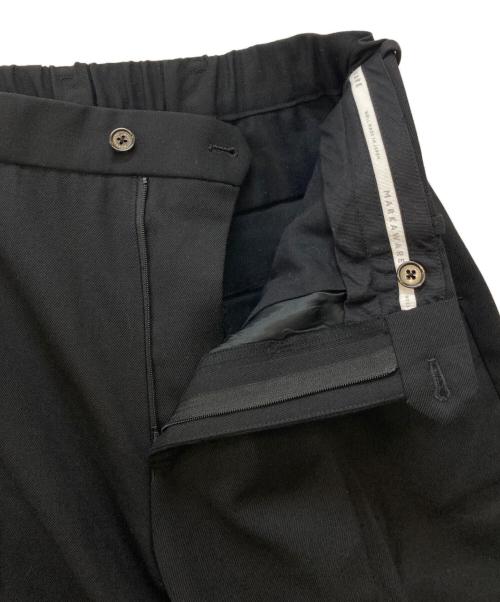 MARKWARE（マーカウェア）MARKWARE (マーカウェア) FLAT FRONT TROUSERS ブラック サイズ:2の古着・服飾アイテム
