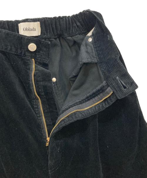 Oblada（オブラダ）Oblada (オブラダ) SKATER JEANS コーデュロイ パンツ ブラック サイズ:Mの古着・服飾アイテム