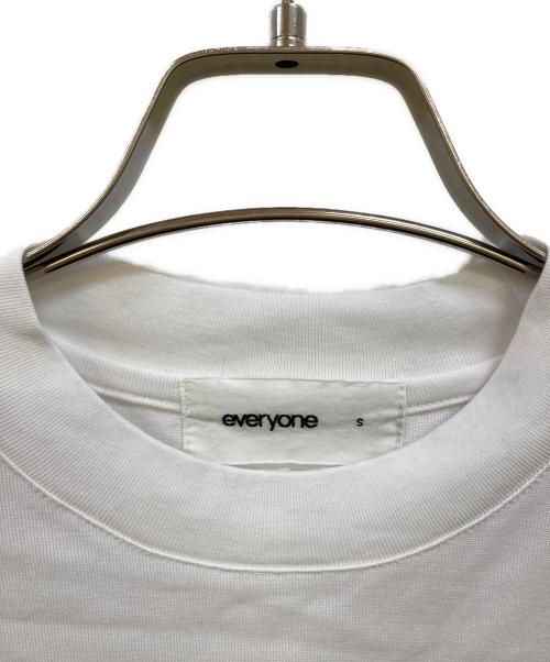 everyone（エブリワン）everyone (エブリワン) cotton long sleeve t-shirt ホワイト サイズ:Sの古着・服飾アイテム