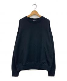 awasa（アワサ）の古着「Aging Cotton Crew Neck Sweat」｜ブラック