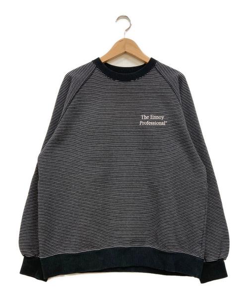ENNOY（エンノイ）ENNOY (エンノイ) Border Crew Neck Sweat ブラック サイズ:Sの古着・服飾アイテム