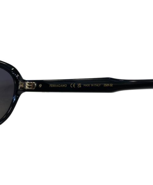 Salvatore Ferragamo（サルヴァトーレ フェラガモ）Salvatore Ferragamo (サルヴァトーレ フェラガモ) ガンチーニ ワンポイント サングラス ブラック サイズ:54□16 145の古着・服飾アイテム