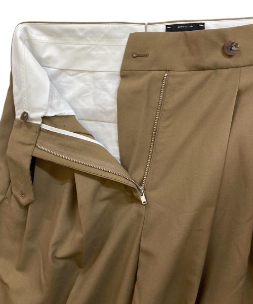 Conte（コンテ）Conte (コンテ) タックスラックス ブラウン サイズ:38の古着・服飾アイテム