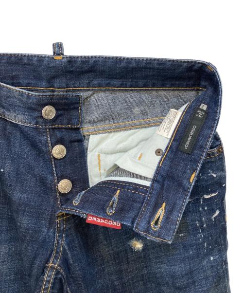 DSQUARED2（ディースクエアード）DSQUARED2 (ディースクエアード) ダメージデニムパンツ インディゴ サイズ:44の古着・服飾アイテム