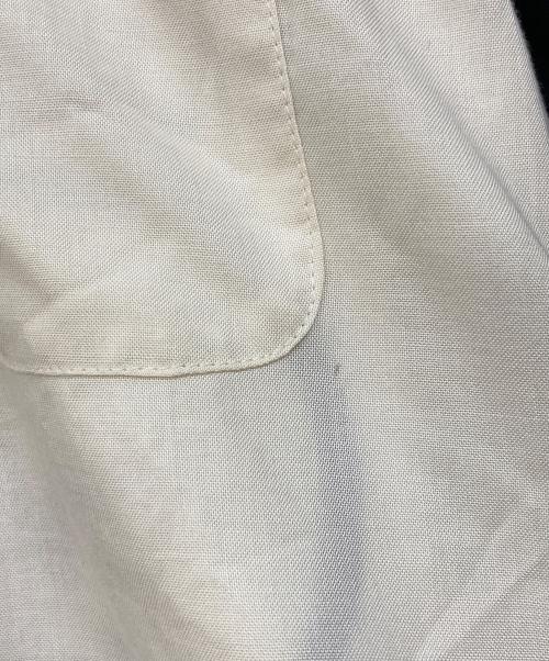 HOUSTON（ヒューストン）HOUSTON (ヒューストン) レーヨンボウリングシャツ ホワイト×ブラック サイズ:Lの古着・服飾アイテム