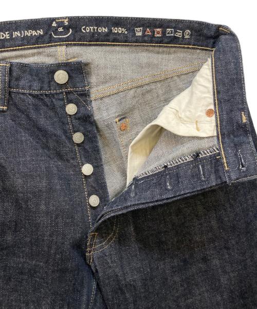 45rpm（45アールピーエム）45rpm (45アールピーエム) 再び6.5空比古比女(影色納戸 濃) ユニセックスデニムパンツ ブラック サイズ:31の古着・服飾アイテム