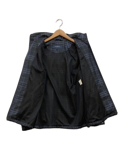 BURBERRY GOLF（バーバリーゴルフ）BURBERRY GOLF (バーバリーゴルフ) ノバチェック フーデット切替 ジャケット ネイビー×ブラック サイズ:Mの古着・服飾アイテム