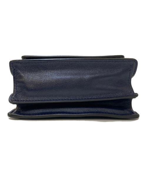 MARNI（マルニ）MARNI (マルニ) TRUNK SOFT カーフスキンミニショルダーバッグ ネイビーの古着・服飾アイテム