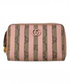 GUCCIグッチ）の古着「GGスプリームカードケース」｜ピンク