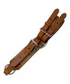 POLO RALPH LAURENポロ・ラルフローレン）の古着「トライストラップレザーベルト」｜ブラウン