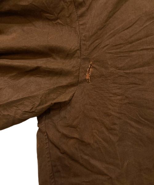 BLAMINK（ブラミンク）BLAMINK (ブラミンク) コットンシルク クルーネック バックジップブラウス ブラウン サイズ:38の古着・服飾アイテム