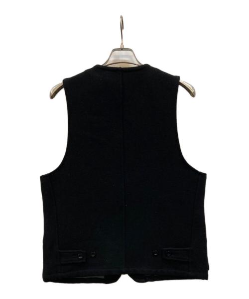IRON HEART（アイアンハート）IRON HEART (アイアンハート) ウールジップベスト ブラック サイズ:Mの古着・服飾アイテム