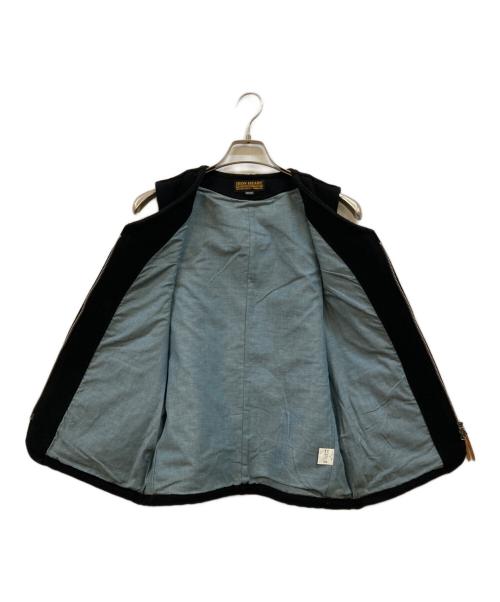 IRON HEART（アイアンハート）IRON HEART (アイアンハート) ウールジップベスト ブラック サイズ:Mの古着・服飾アイテム