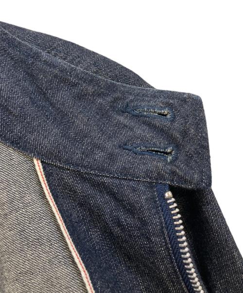 IRON HEART（アイアンハート）IRON HEART (アイアンハート) インディゴ染めドリズラージャケット ブルー サイズ:Mの古着・服飾アイテム