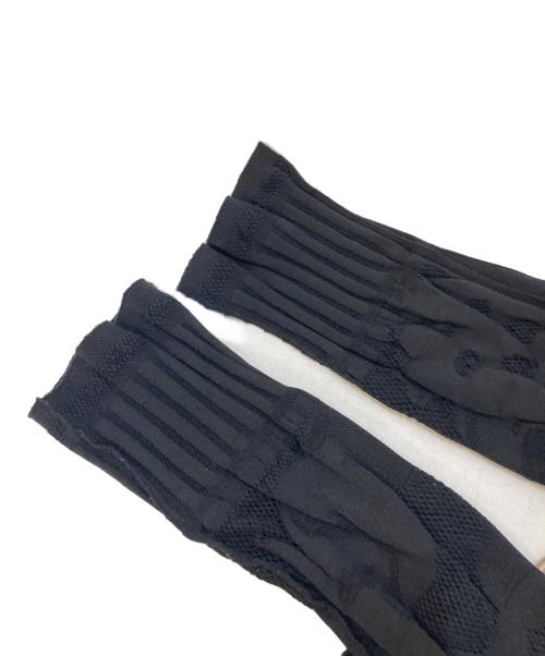 TRUNK HIROKO KOSHINO（トランク ヒロコ コシノ）TRUNK HIROKO KOSHINO (トランク ヒロコ コシノ) ストレッチ ギャザーカーディガン ブラック サイズ:38の古着・服飾アイテム