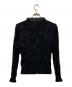 TRUNK HIROKO KOSHINO (トランク ヒロコ コシノ) ストレッチ ギャザーカーディガン ブラック サイズ:38：4000円