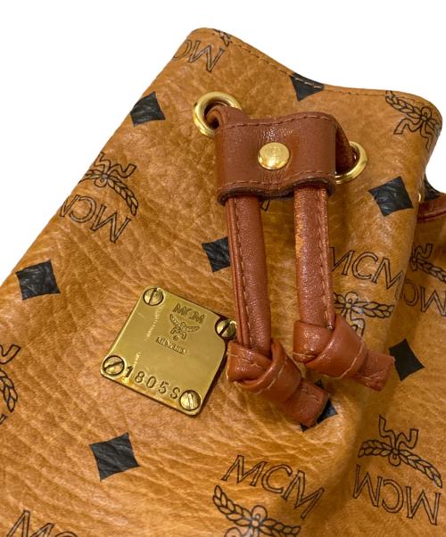 MCM（エムシーエム）MCM (エムシーエム) オールド 巾着ミニショルダーバッグ ブラウンの古着・服飾アイテム