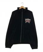 X-LARGE×JAPANESE MAGENESEエクストララージ×ジャパニーズマゲニーズ）の古着「ベロアトラックジャケット」｜ブラック