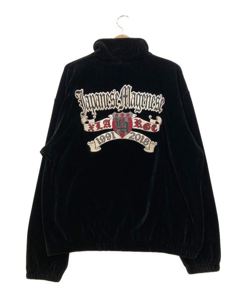 X-LARGE（エクストララージ）X-LARGE (エクストララージ) JAPANESE MAGENESE (ジャパニーズマゲニーズ) ベロアトラックジャケット ブラック サイズ:Lの古着・服飾アイテム