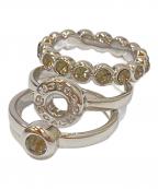 COACHコーチ）の古着「3連リング」｜シルバー