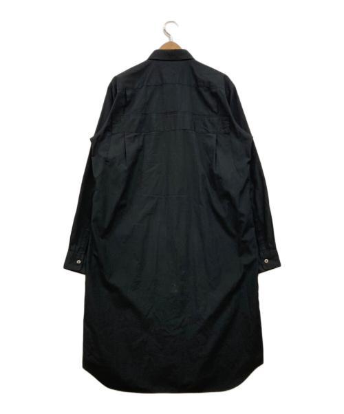 COMME des GARCONS HOMME PLUS（コムデギャルソンオムプリュス）COMME des GARCONS HOMME PLUS (コムデギャルソンオムプリュス) ドッキングロングシャツ ブラック サイズ:Lの古着・服飾アイテム