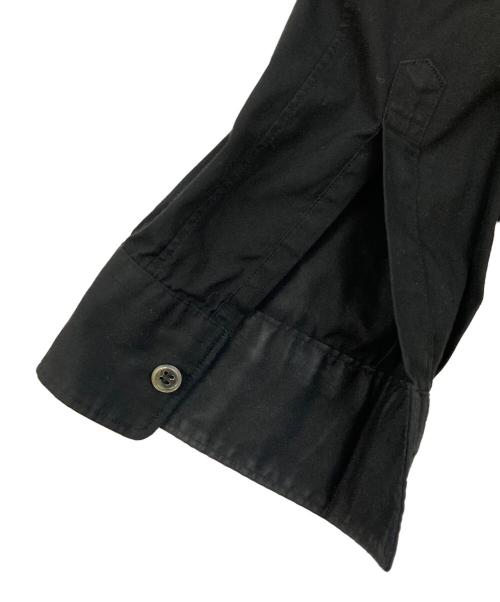 COMME des GARCONS HOMME PLUS（コムデギャルソンオムプリュス）COMME des GARCONS HOMME PLUS (コムデギャルソンオムプリュス) ドッキングロングシャツ ブラック サイズ:Lの古着・服飾アイテム