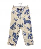 WRYHTライト）の古着「STRINGS WAIST TROUSER」｜アイボリー×ブルー