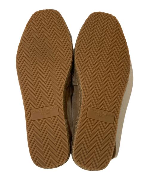 GIORGIO ARMANI（ジョルジョアルマーニ）GIORGIO ARMANI (ジョルジョアルマーニ) スウェードエスパドリーユ ベージュ サイズ:9の古着・服飾アイテム