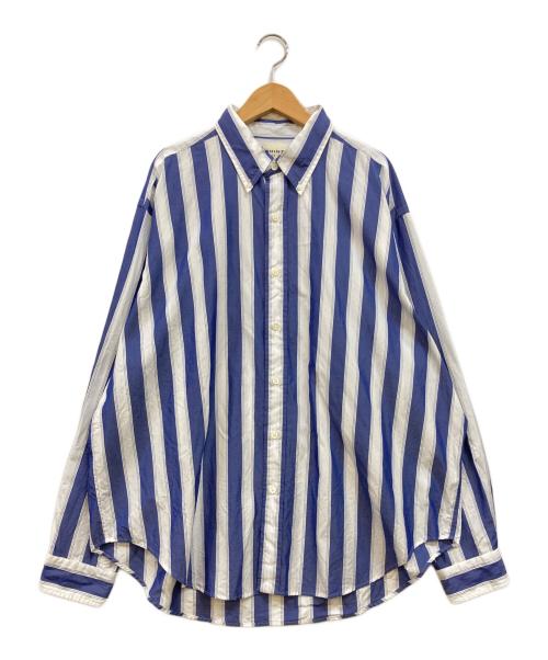 THE SHINZONE（ザ シンゾーン）THE SHINZONE (ザ シンゾーン) 25SS STRIPED DADDY SHIRT ブルー サイズ:RSの古着・服飾アイテム