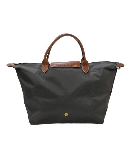 LONGCHAMP（ロンシャン）LONGCHAMP (ロンシャン) ル プリアージュ M トップハンドルバッグ グレーの古着・服飾アイテム