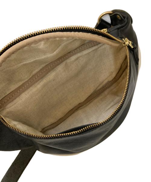 SLOW（スロウ）SLOW (スロウ) レザーウエストバッグ ブラックの古着・服飾アイテム