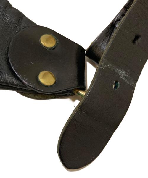 SLOW（スロウ）SLOW (スロウ) レザーウエストバッグ ブラックの古着・服飾アイテム