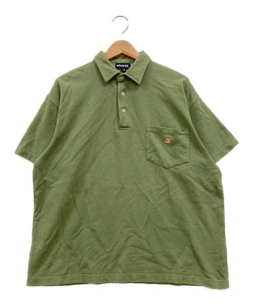 stussy（ステューシー）stussy (ステューシー) ポロシャツ グリーン サイズ:Mの古着・服飾アイテム