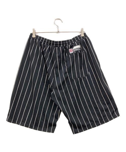 stussy（ステューシー）stussy (ステューシー) メッシュハーフパンツ バスパン ブラック サイズ:XLの古着・服飾アイテム