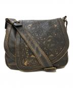 Francesco Biasiaフランシスコ ビアジア）の古着「デザインショルダーバッグ」｜ブラック