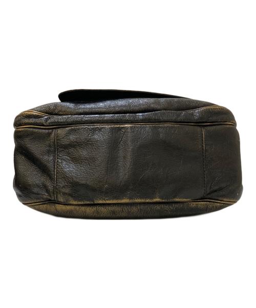 Francesco Biasia（フランシスコ ビアジア）Francesco Biasia (フランシスコ ビアジア) デザインショルダーバッグ ブラックの古着・服飾アイテム