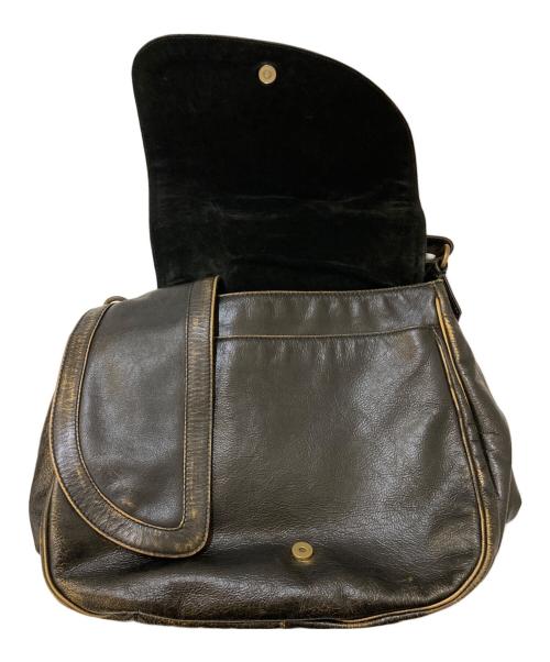 Francesco Biasia（フランシスコ ビアジア）Francesco Biasia (フランシスコ ビアジア) デザインショルダーバッグ ブラックの古着・服飾アイテム