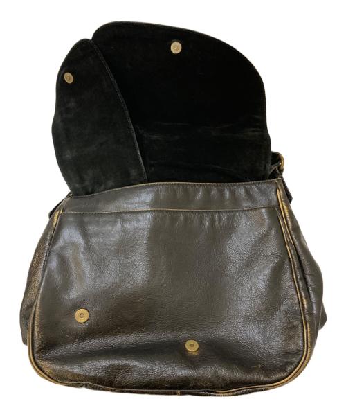 Francesco Biasia（フランシスコ ビアジア）Francesco Biasia (フランシスコ ビアジア) デザインショルダーバッグ ブラックの古着・服飾アイテム