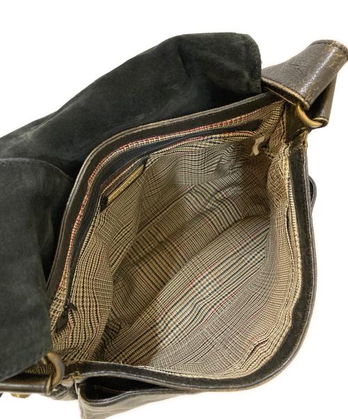 Francesco Biasia（フランシスコ ビアジア）Francesco Biasia (フランシスコ ビアジア) デザインショルダーバッグ ブラックの古着・服飾アイテム