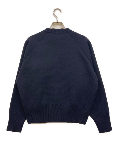 E by eclat（イーバイエクラ）e by eclat (イーバイエクラ) ミラノリブZIPブルゾン ネイビー サイズ:38の古着・服飾アイテム