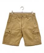 IRON HEARTアイアンハート）の古着「サージ カーゴショーツ パンツ」｜ベージュ