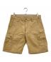 IRON HEART（アイアンハート）の古着「サージ カーゴショーツ パンツ」｜ベージュ