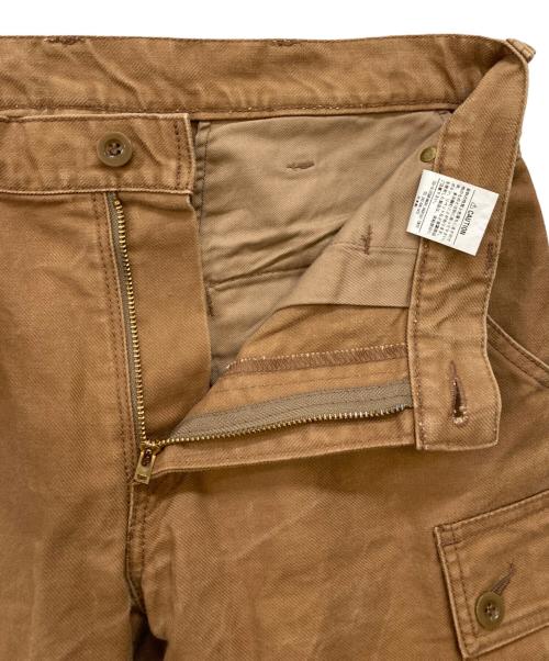 IRON HEART（アイアンハート）IRON HEART (アイアンハート) サージ カーゴショーツ パンツ ブラウン サイズ:W32の古着・服飾アイテム