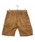 IRON HEART（アイアンハート）の古着「サージ カーゴショーツ パンツ」｜ブラウン