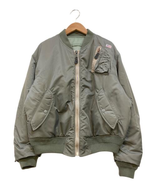 OUTDOOR PRODUCTS Usual Things（アウトドアプロダクツ ユージュアルシングス）OUTDOOR PRODUCTS Usual Things (アウトドアプロダクツ ユージュアルシングス) ULT MA-1ジャケット グリーン サイズ:下記参照の古着・服飾アイテム